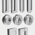 Shower Sauna Glass Enclosures With Stainless Steel Round Fittings Square Panels And Hardware