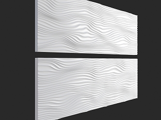 Wave wall board Three-dimensional wall board Corrugated wall board Special-shaped background board Special-shaped wave gypsum board Corrugated background wall 3d model