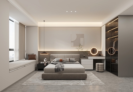 Modern Style Bedroom 3d model