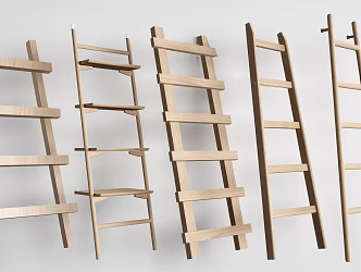 Modern Ladder Climbing Ladder Escalator Wooden Ladder 3d model