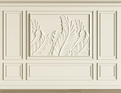 French parapet line 3d model