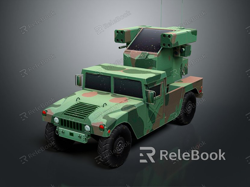 Modern Bulletproof Car Armed Car Armed Bulletproof Car Military Jeep model