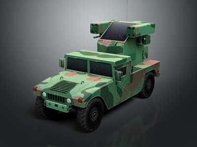 Modern Bulletproof Car Armed Car Armed Bulletproof Car Military Jeep 3d model