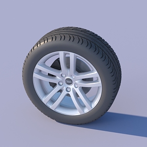 Tire Audi car wheel tire wheel 3D model 3d model