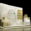 Aoyuan Zhongxin Yufu Modern Photo Check In Spot With Golden Decorations And Gift Box Structures