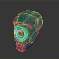 Sci-Fi Helmet Alien Helmet High Tech Helmet Game Helmet Helmet Helmet 3d model