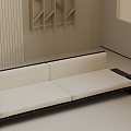 Three-seat sofa 3d model