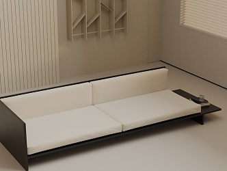 Three-seat sofa 3d model