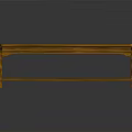 Rustic Solid Wood Bench With Natural Wood Grain And Sturdy Legs Design