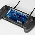 Black Remote Controller With Joysticks Display Screen Antennas And Map Data
