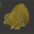 Natural Rock Formation With Vibrant Pink Green Yellow Hues And Textured Surface