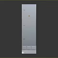 White Laboratory Furniture Cabinet With Multiple Control Panels And Doors