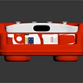 Red Heart Shaped Kids Toy Cash Register With White Surface And Colorful Number Buttons