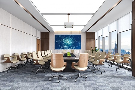 Modern Conference Room Large Conference Room 3d model