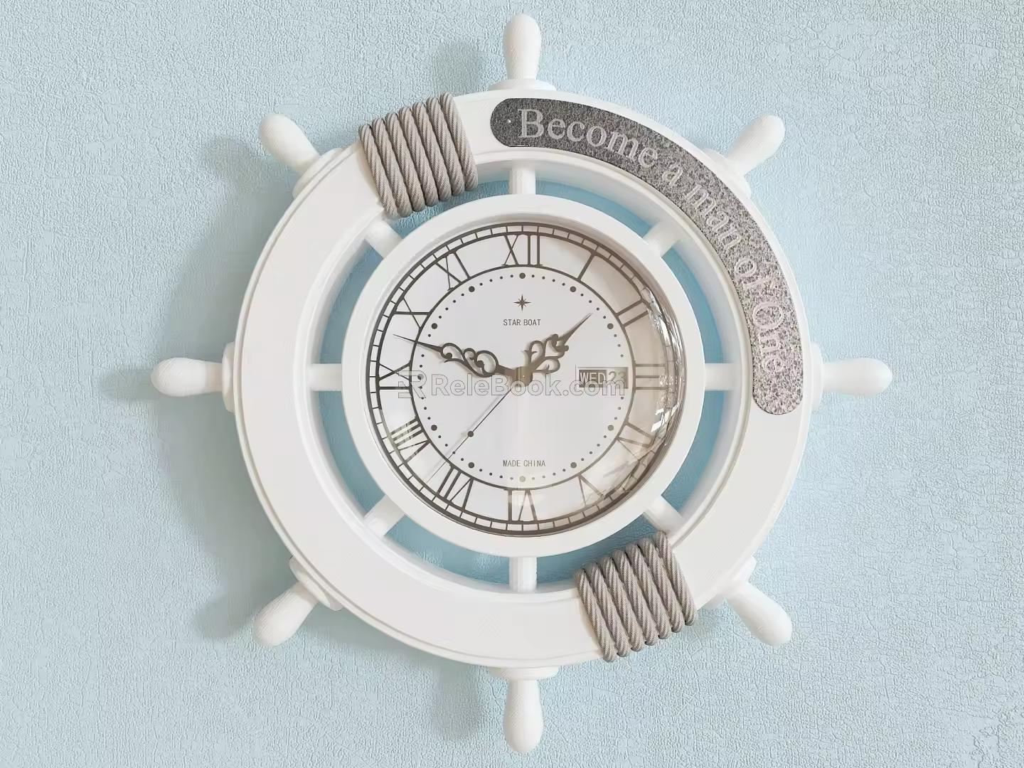 rudder clock mediterranean clock 3d model