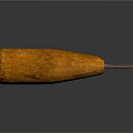 Orange Conical Shaped Household Tool With Textured Surface And Metal Pin