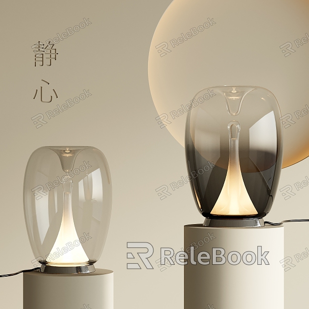 Modern glass table lamp model