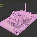 Traditional Islamic Architecture With Red Domes Minarets Courtyard Arches And Greenery