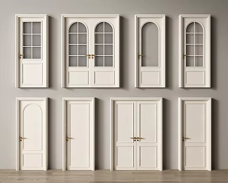 French Door Retro Door Double Door Single Door Kitchen and Bathroom Door Room Door Bedroom Door 3d model
