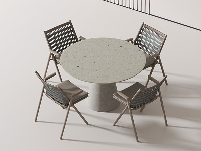 Modern leisure tables and chairs 3d model