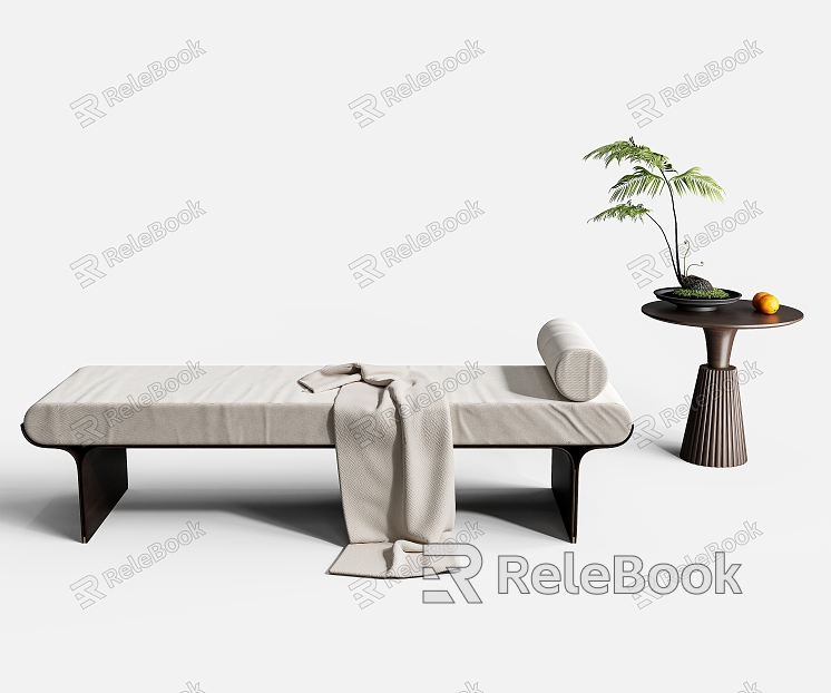 New Chinese Style Sofa Stool model