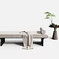 New Chinese Style Sofa Stool 3d model