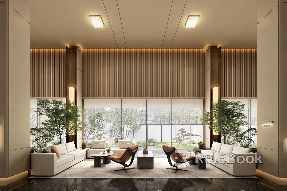 Modern Sales Office Sales Office Negotiation Area 3d model 