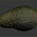 Fresh Ripe Green Avocado With Natural Rough Skin Texture For Daily Life