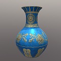 Chinese-style ceramic ware porcelain vase ornaments 3d model