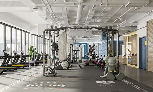 Modern Gym 3d model