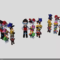 Colorful Electric Toys Action Figures With Assorted Designs For Kids Play