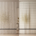 Glass brick partition 3d model