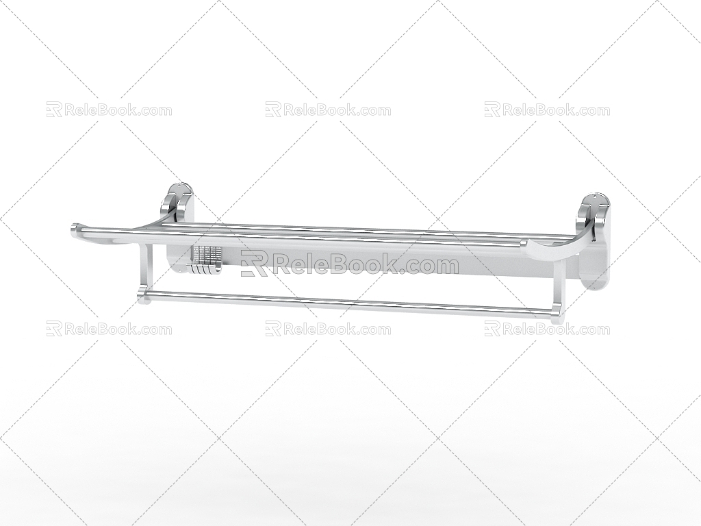 Modern towel rack 3d model