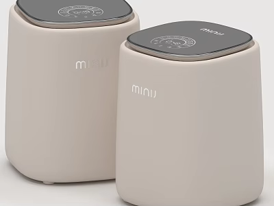 Two Minu Brand Beige Small Daily Electrical Appliances For Home Use 3d model