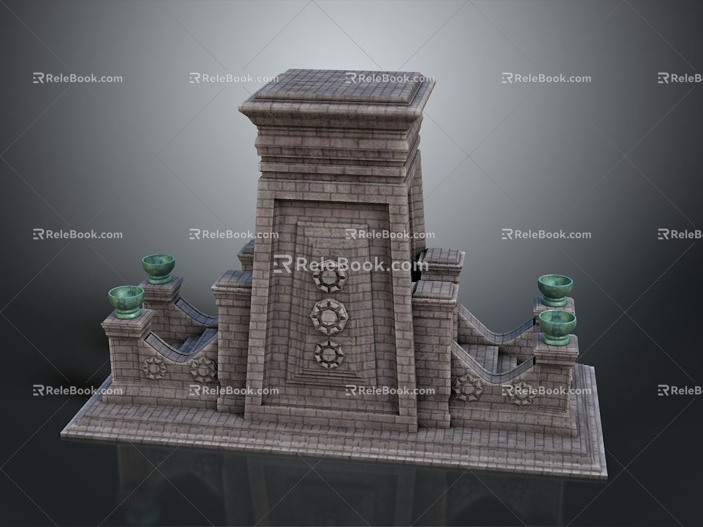 Altar Altar Temple Shrine Hero Altar Cartoon Building Outdoor Items Realistic 3d model