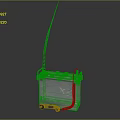 Car Battery With Metal Case And Long Antenna Like Terminal