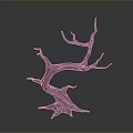 Wooden Branch Decorative Sculpture With Natural Texture And Twisted Design For Home Decoration