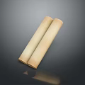 Essential Household Supplies Two Beige Paper Rolls For Daily Use And Home Needs