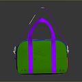 Colorful Commercial Equipment Portable Carry Bag With Green Yellow Purple Design And Storage Compartments