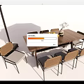 Outdoor Table And Chair Set With Beige Umbrella Wicker Chairs Decorative Vase And Fruit Bowl