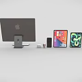 Modern Computer Devices Collection With Laptop Tablet Monitor Keyboard And Stylus