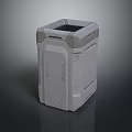 Gray Square Industrial Equipment With Robust Enclosure Ventilation Holes And Durable Design