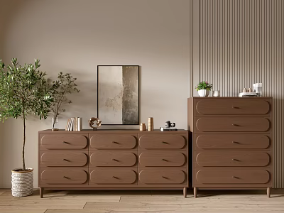 Modern Wood Grain Cabinet Simple Style Cabinet Whole Cabinet Sideboard Balcony Cabinet Storage Cabinet Entrance Cabinet 3d model