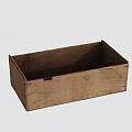 Practical Vintage Wooden Storage Box With Small Lock For Home Daily Necessities