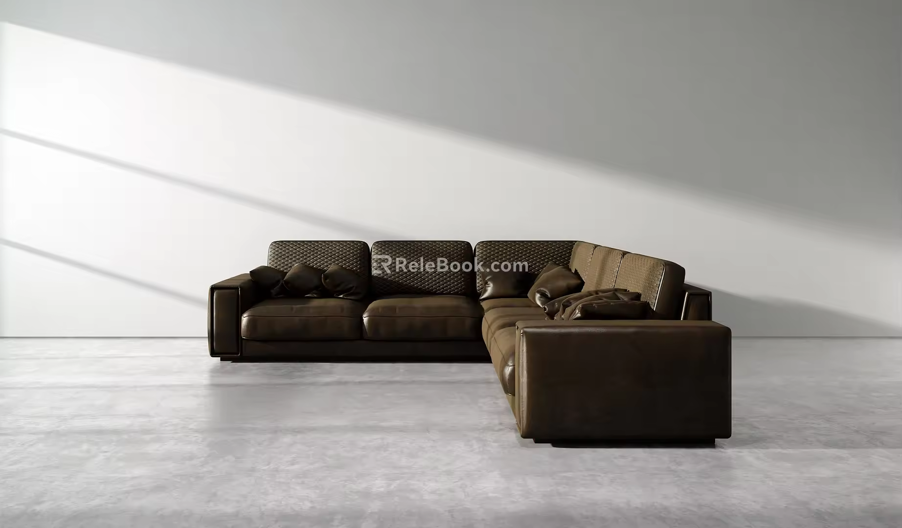 modern corner sofa 3d model