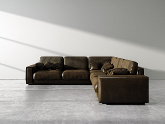 modern corner sofa 3d model