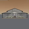 Glass Canopy Event Space With Wooden Floors And Natural Tree Backgrounds