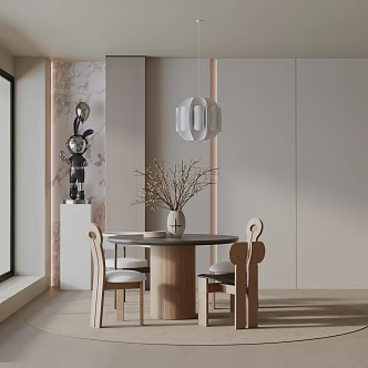 Modern table combination 3d model