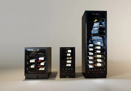 Modern Wine Cabinet Modern Cabinet Electrical Appliances Wine Cabinet Freezer Wine Bottle 3d model