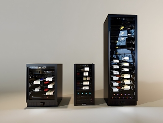 Modern Wine Cabinet Modern Cabinet Electrical Appliances Wine Cabinet Freezer Wine Bottle 3d model